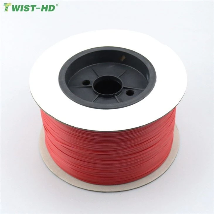 Accept Customization Red White Plastic Twist Ties Without Inner Core