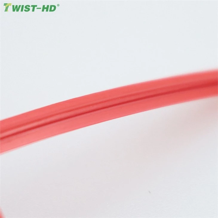 Accept Customization Red White Plastic Twist Ties Without Inner Core